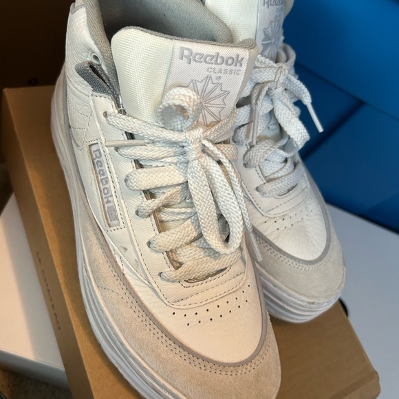 Reebok White High-Top Sneakers - Picture 2 of 6